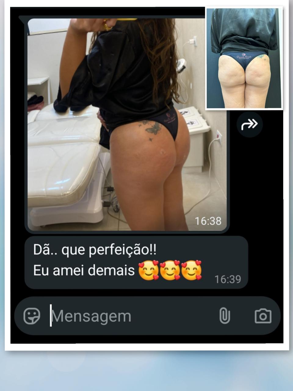 Relato de paciente sobre a experiência com a clínica 2